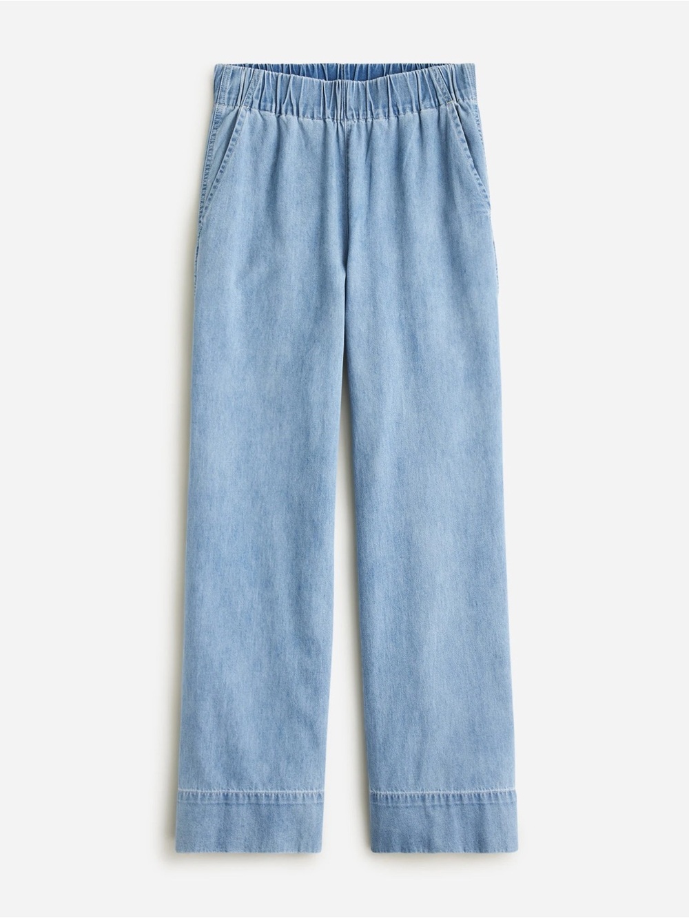 J. Crew Chambray Wide Leg Pull On Pants *TALL